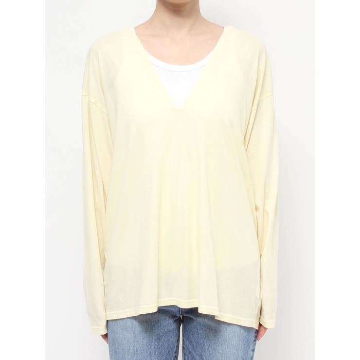 ハイツイストＶネックロングスリーブTee | Ungrid | 詳細画像18 