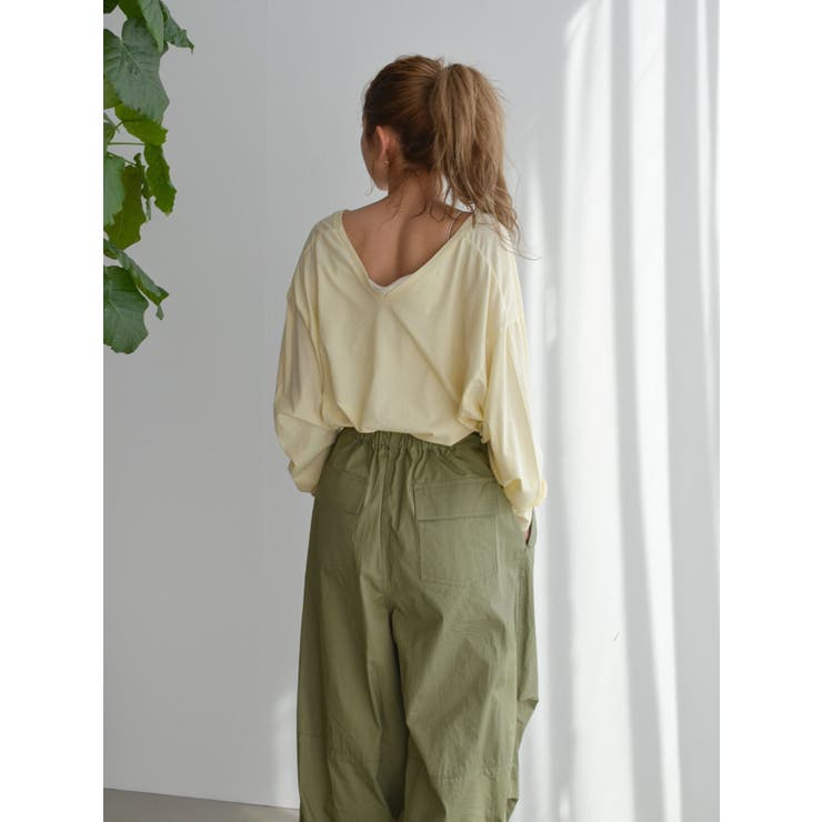 ハイツイストＶネックロングスリーブTee | Ungrid | 詳細画像4 