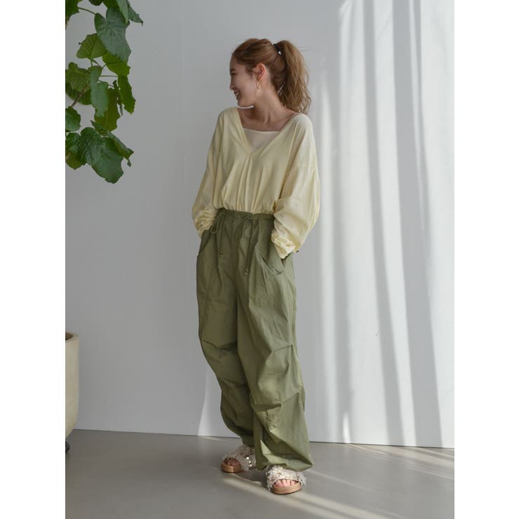 ハイツイストＶネックロングスリーブTee | Ungrid | 詳細画像6 