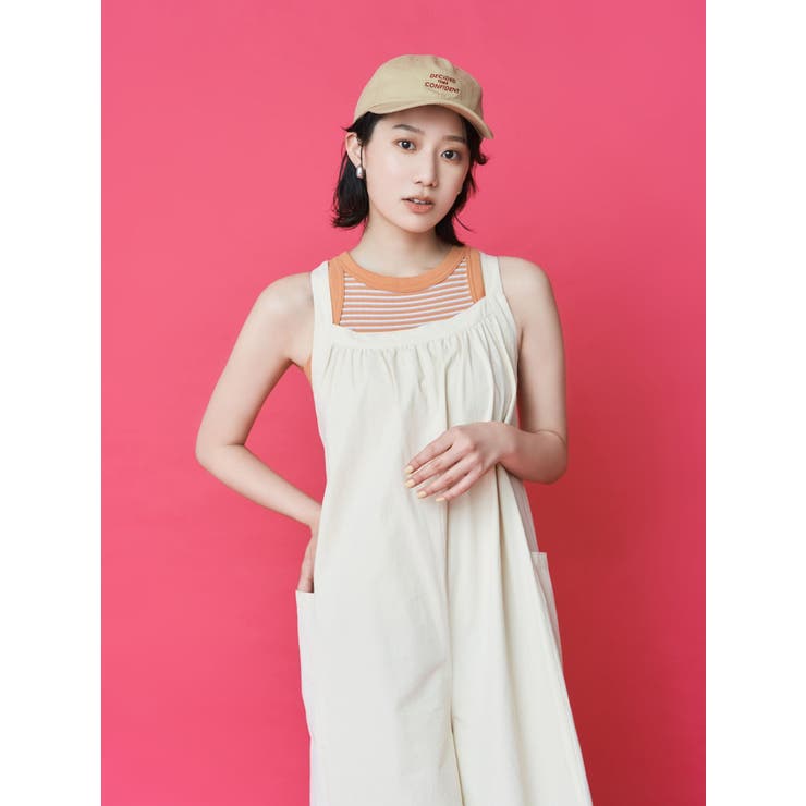 【WEB限定】バッククロスロンパース | Ungrid | 詳細画像4 