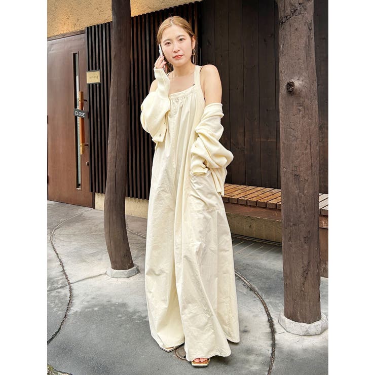 【WEB限定】バッククロスロンパース | Ungrid | 詳細画像8 