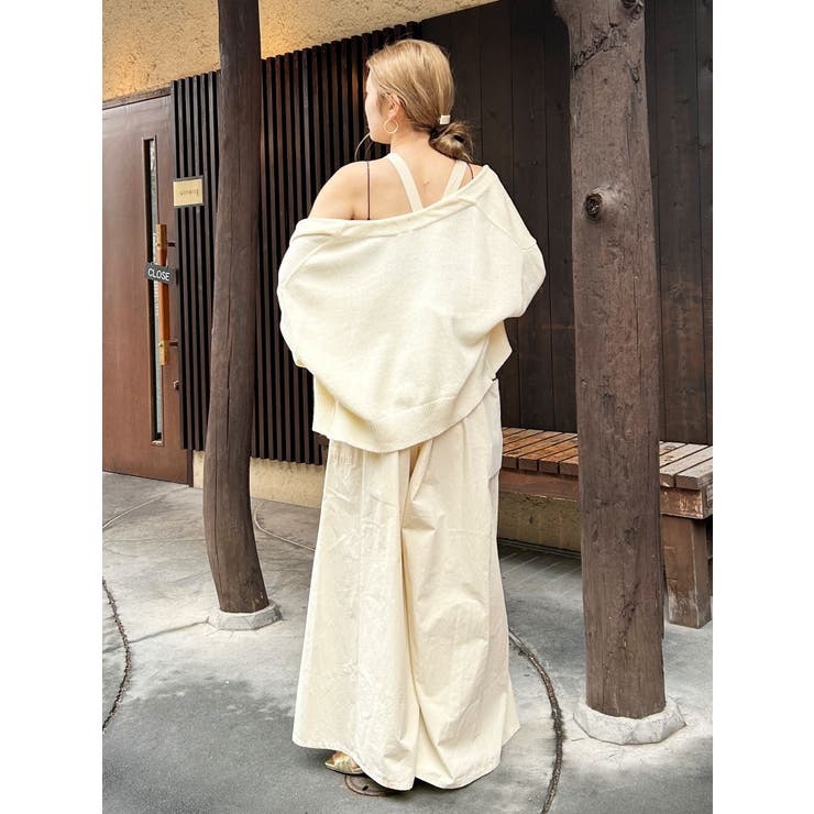 【WEB限定】バッククロスロンパース | Ungrid | 詳細画像9 