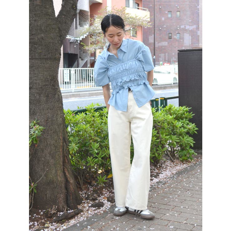 マルチウェイビスチェレイヤードシャツ | Ungrid | 詳細画像15 