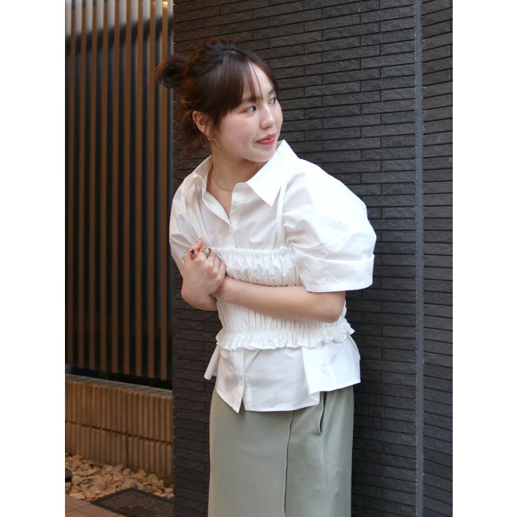 マルチウェイビスチェレイヤードシャツ | Ungrid | 詳細画像29 