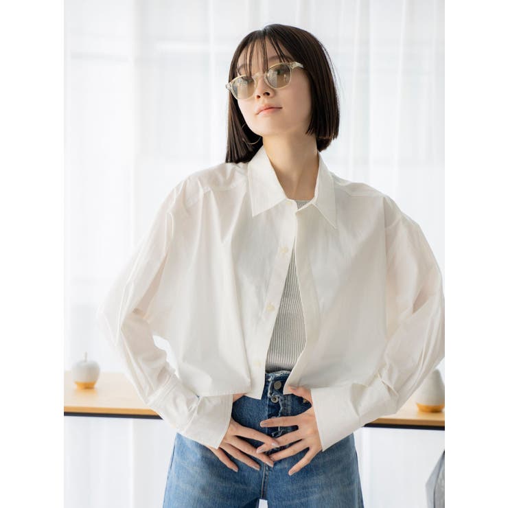 ダブルカフスショートシャツ | Ungrid | 詳細画像4 