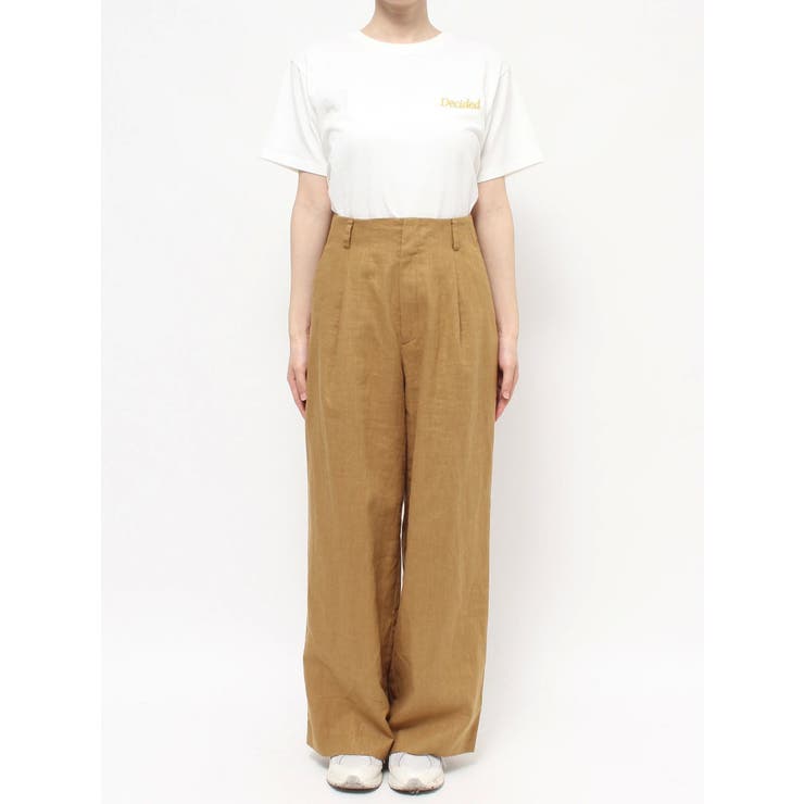 専用　大特価‼️オールドイングランドリネン混　パンツ ハイウエストリネン混タックパンツ[品番：MKSW0035898]｜Ungrid