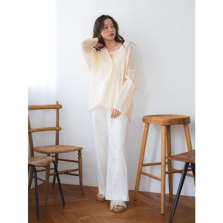 セザンヌ タック入り ルーズフィット パンツ ànuke online store（アンヌーク） / Tuck Loose PantsTuck