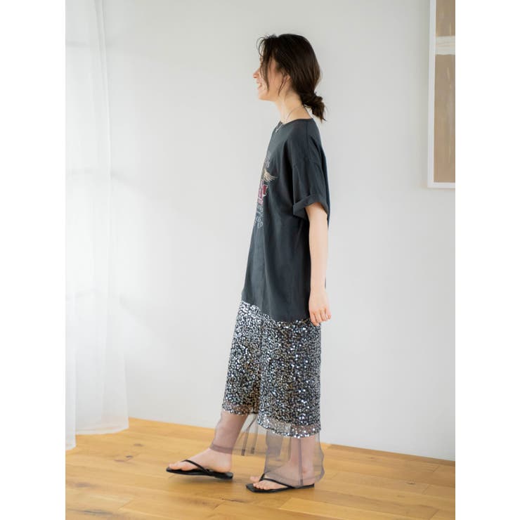 ミドル丈スパンコールスカート | Ungrid | 詳細画像11 