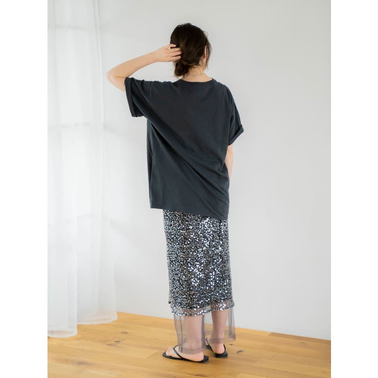 ミドル丈スパンコールスカート | Ungrid | 詳細画像12 