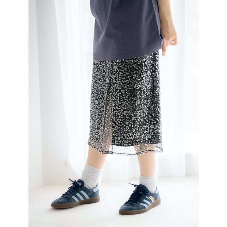ミドル丈スパンコールスカート | Ungrid | 詳細画像18 