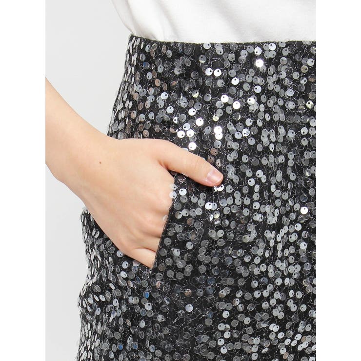 ミドル丈スパンコールスカート | Ungrid | 詳細画像28 