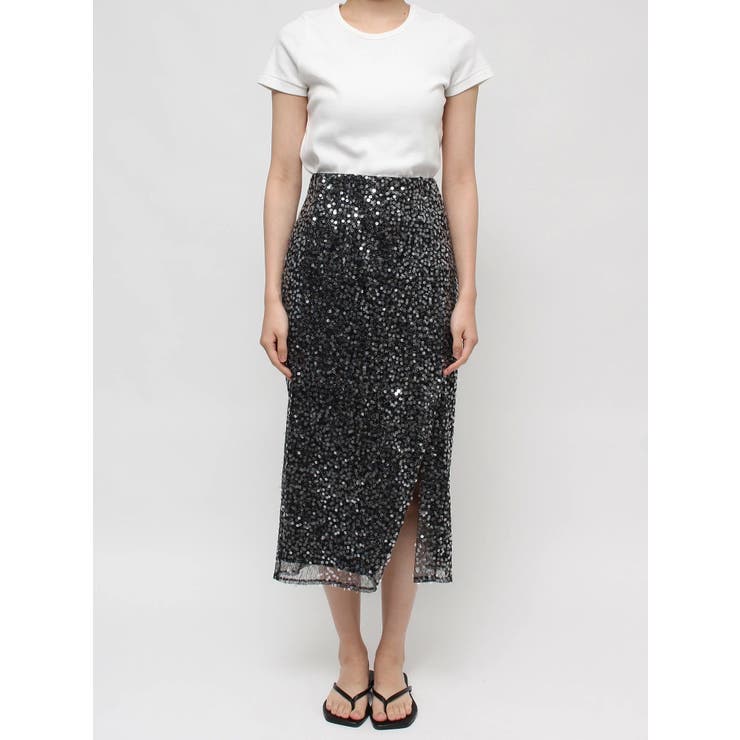 ミドル丈スパンコールスカート | Ungrid | 詳細画像31 