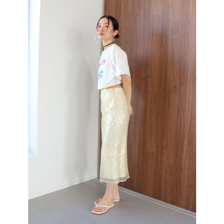 ミドル丈スパンコールスカート | Ungrid | 詳細画像4 