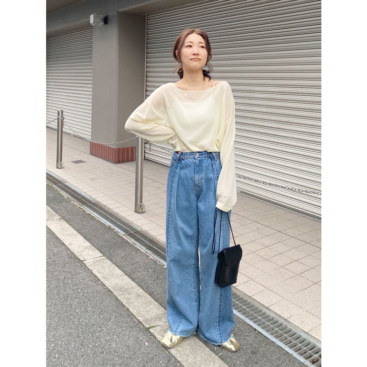 ウエストタックデザインリメイクデニム[品番：MKSW0055593  