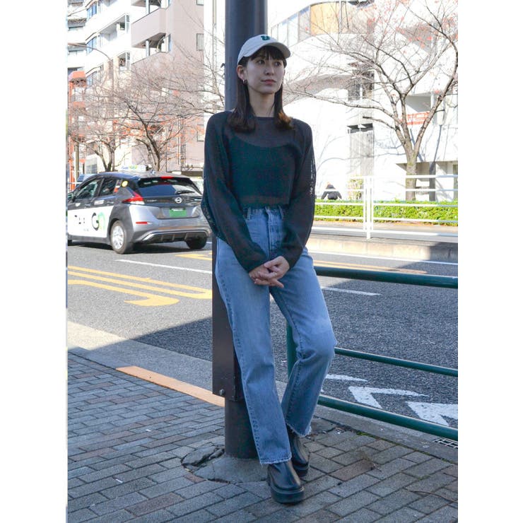 ショートメッシュロングスリーブTee（Tシャツ/カットソー
