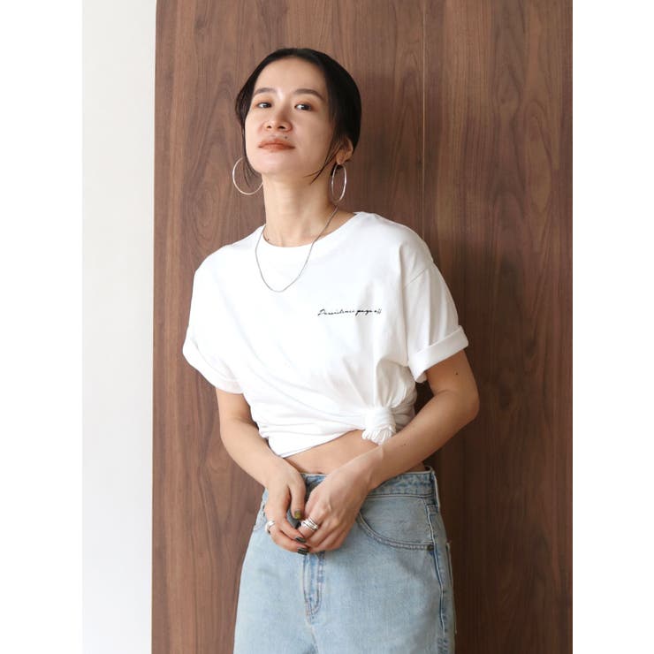オーガビッツコットンエンブロイダリーTee | Ungrid | 詳細画像2 