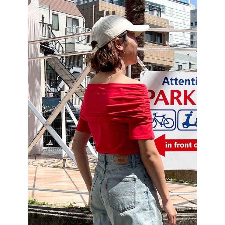 オフショルギャザーTee | Ungrid | 詳細画像3 