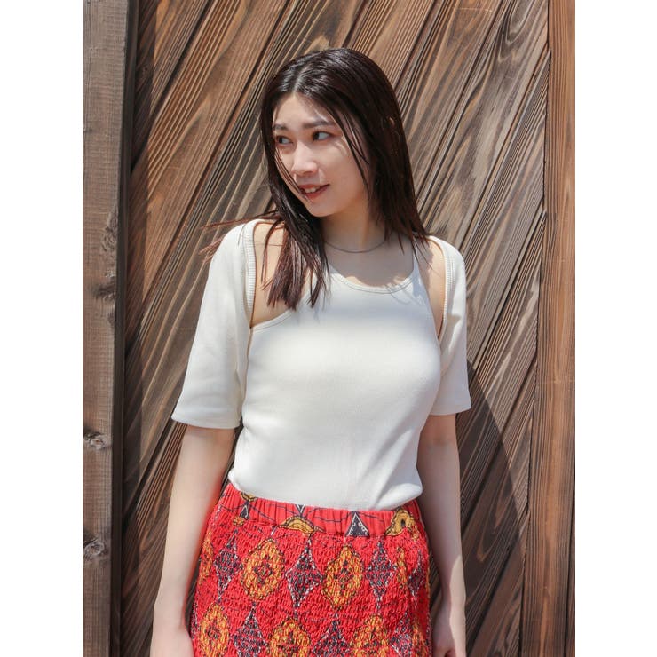 アイボリー | キャミデザインアンサンブル | Ungrid