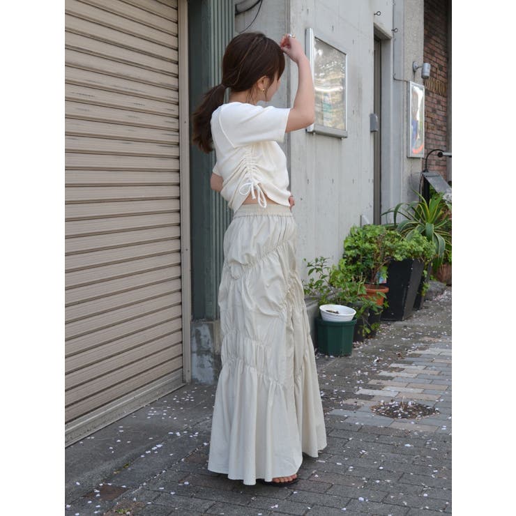 サイドギャザーショートTee | Ungrid | 詳細画像13 