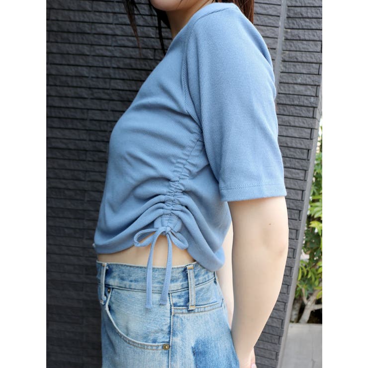 サイドギャザーショートTee | Ungrid | 詳細画像16 