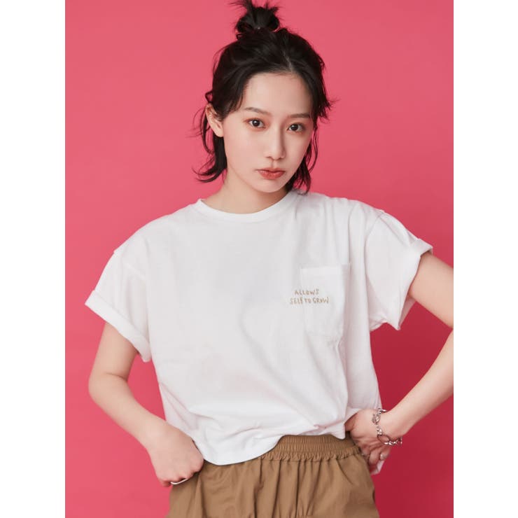 【新品.タグ付き.未使用】☆ハーリップトゥ☆エンブロリダリー　ポロ　スウェット☆ WEB限定】ポイントエンブロリダリーTee[品番：MKSW0057715