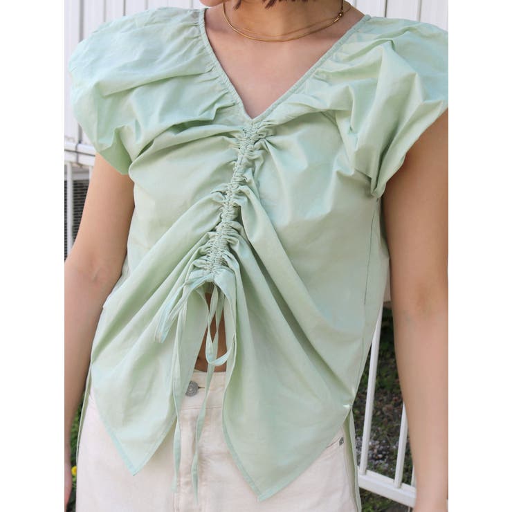 フロントギャザーブラウス | Ungrid | 詳細画像15 