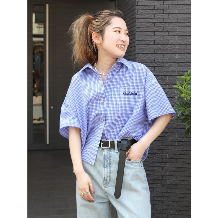 セットアップ ハーフスリーブエンブロイダリーシャツ[品番：MKSW0058572 Tシャツ(半袖/袖なし)