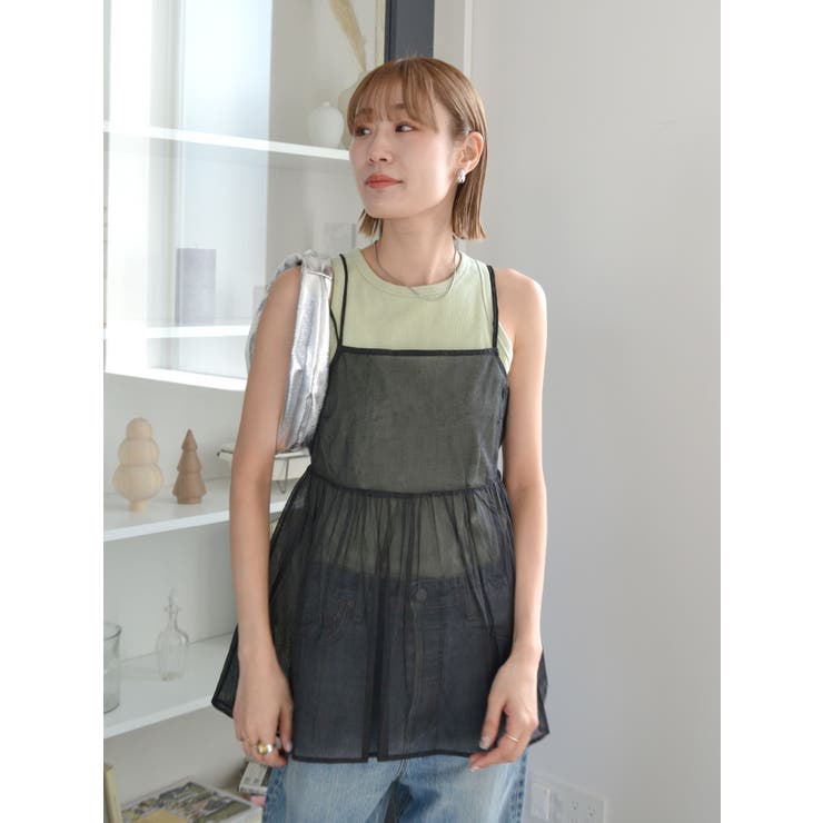 コットンオーガンジーキャミ | Ungrid | 詳細画像10 