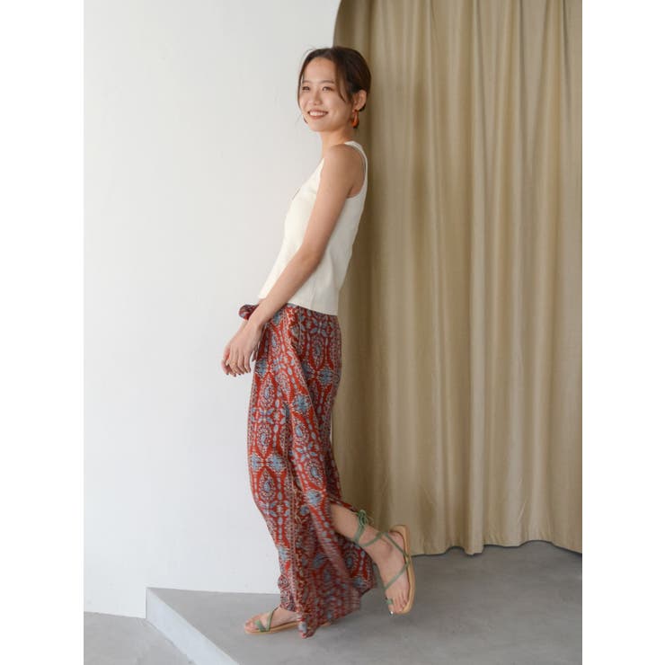 ペイズリーラップパンツ | Ungrid | 詳細画像15 