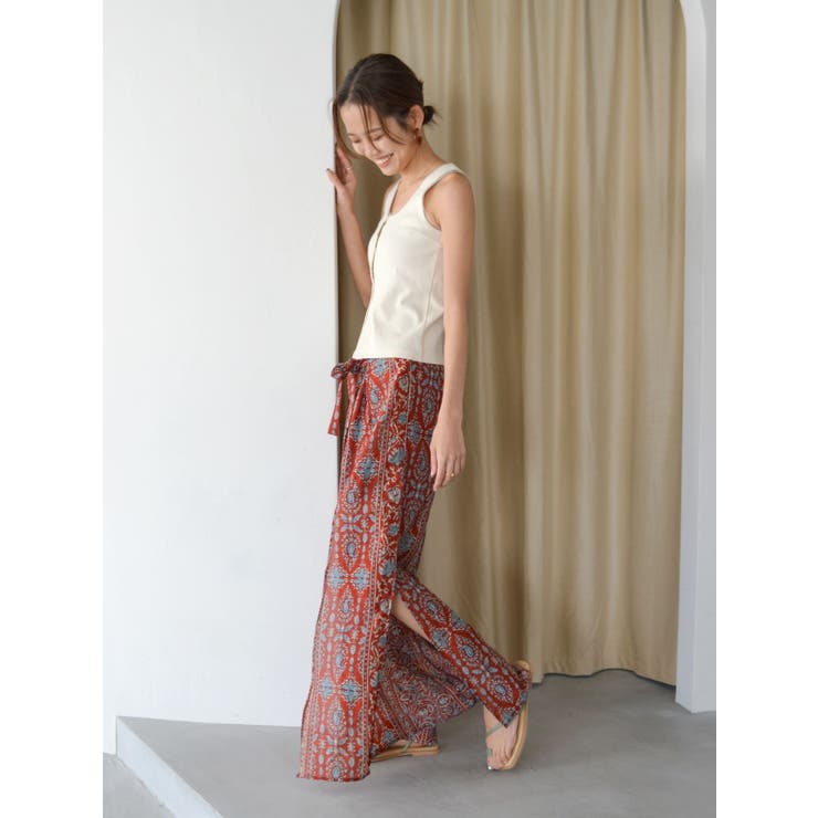 ペイズリーラップパンツ | Ungrid | 詳細画像16 