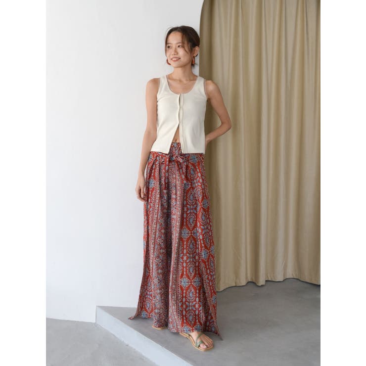 ペイズリーラップパンツ | Ungrid | 詳細画像17 
