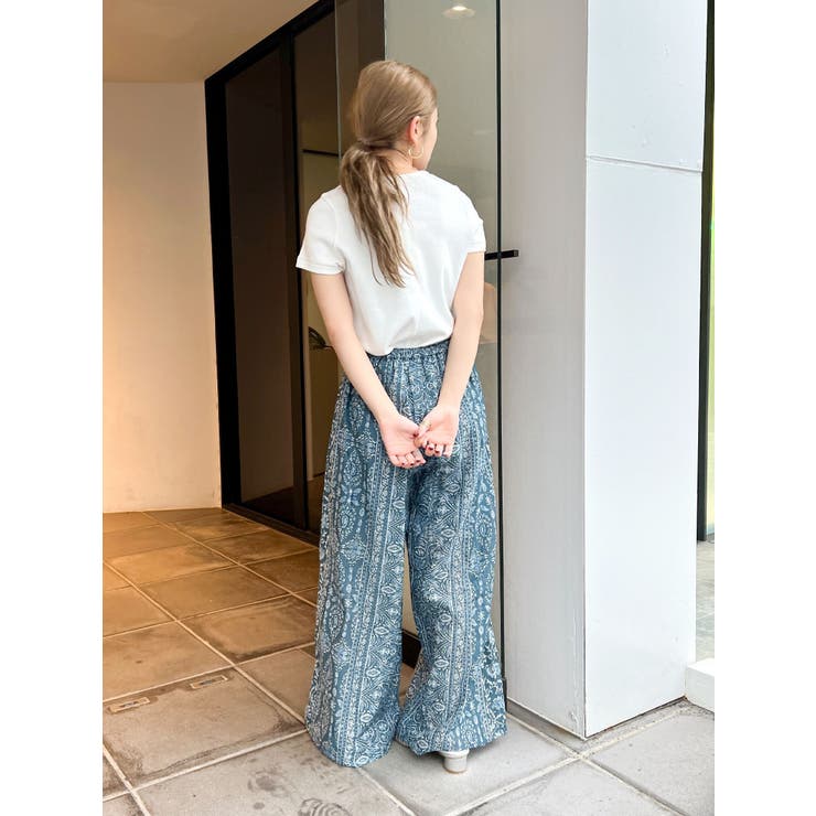 ペイズリーラップパンツ | Ungrid | 詳細画像23 