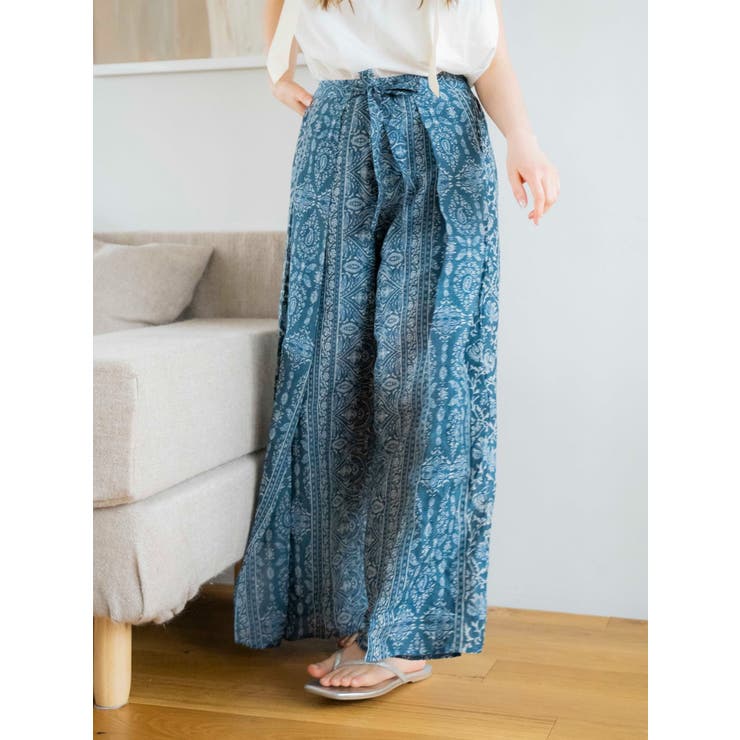 ペイズリーラップパンツ | Ungrid | 詳細画像3 