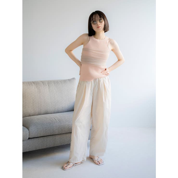 ナイロン混ラインパンツ | Ungrid | 詳細画像10 