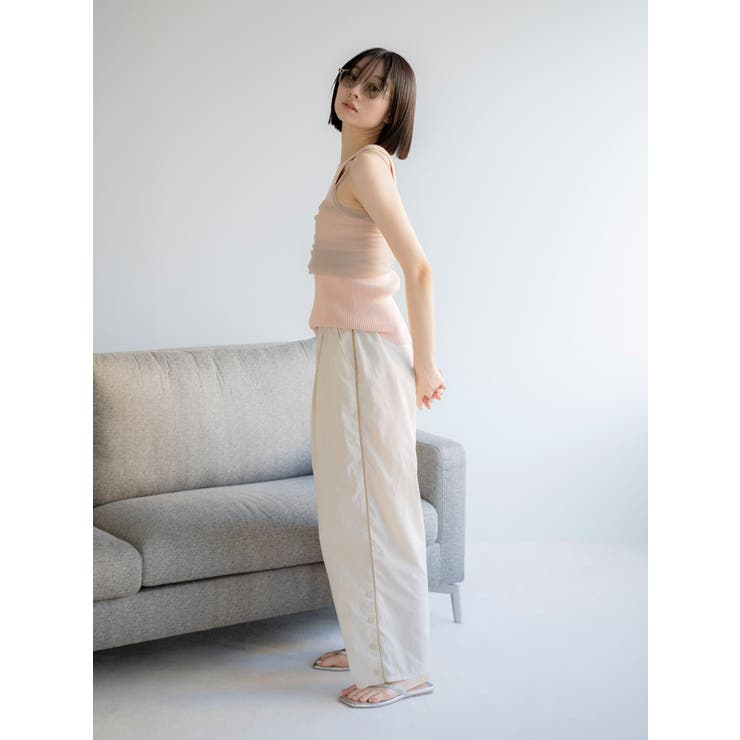 ナイロン混ラインパンツ | Ungrid | 詳細画像11 