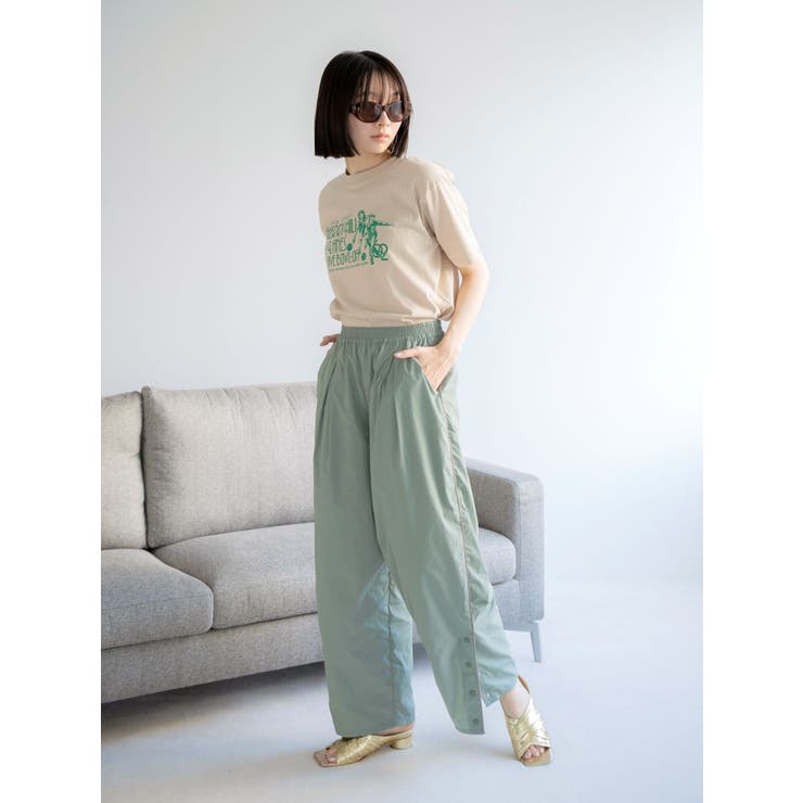 ナイロン混ラインパンツ | Ungrid | 詳細画像14 