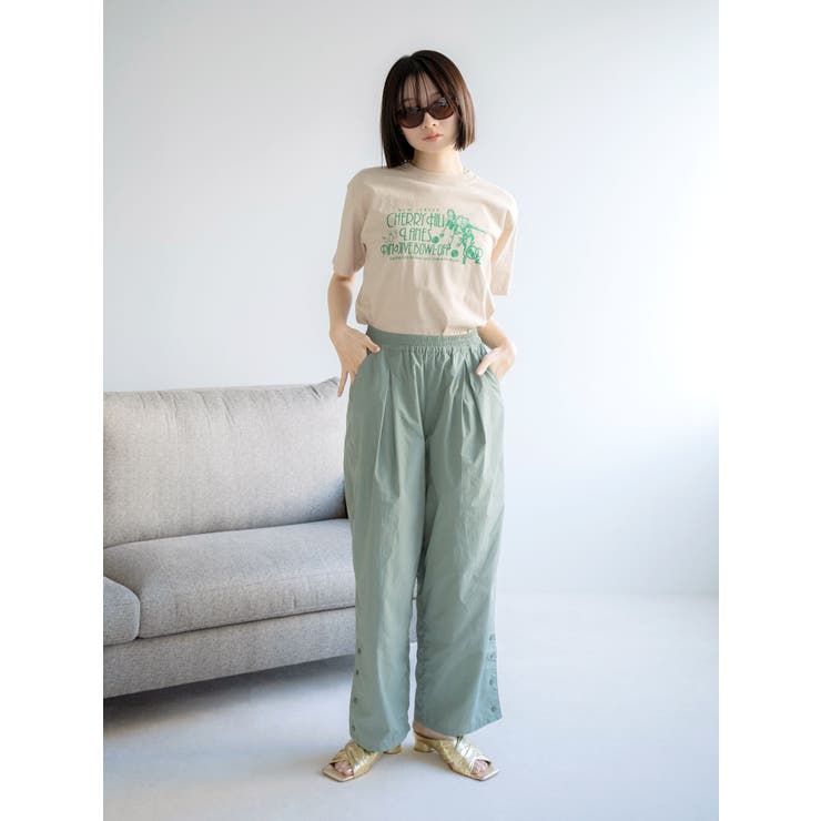 アングリッドパンツ SLY スラックス パンツ ANGRID WAIST BELT PT アングリッド