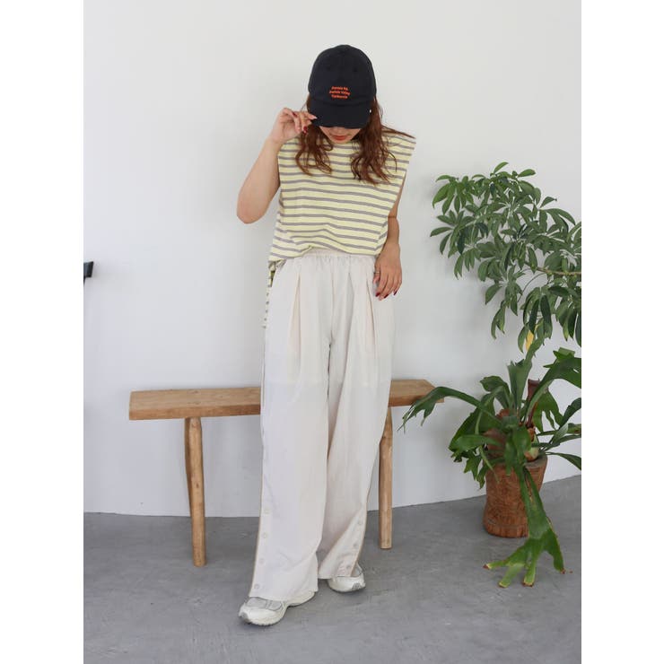 ナイロン混ラインパンツ | Ungrid | 詳細画像18 