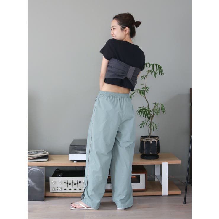 ナイロン混ラインパンツ | Ungrid | 詳細画像22 