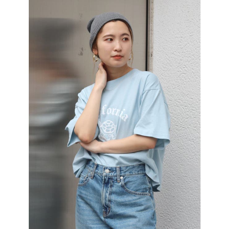 ブルー | RUSSELL別注 ロゴTee | Ungrid