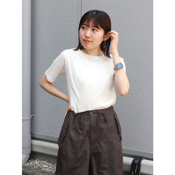 オフホワイト | シアーテレコフィットTee | Ungrid