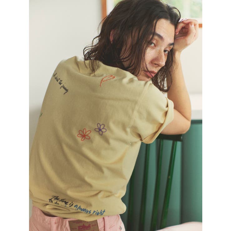 tシャツ 「WEB限定」ドロストミックスロゴTEE レディース WEB限定】ドロストミックスロゴTEE | DOUDOU(ドゥドゥ
