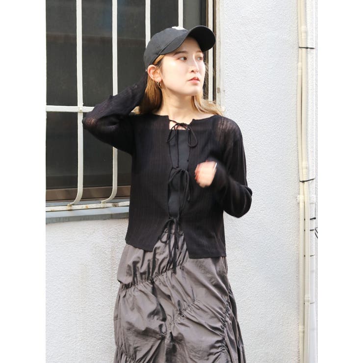 2Wayリボンニットカーデ | Ungrid | 詳細画像2 