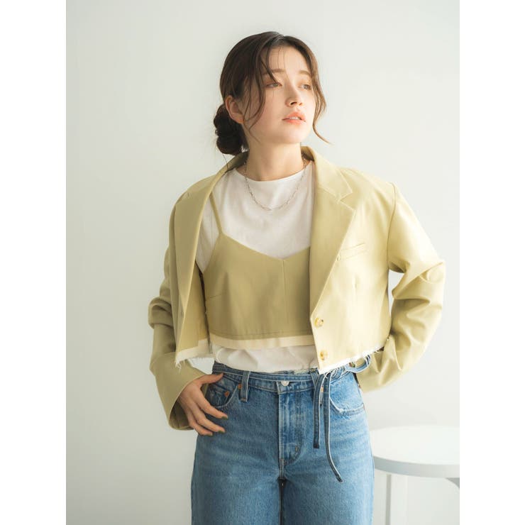 カットオフデザインショートジャケット | Ungrid | 詳細画像16 