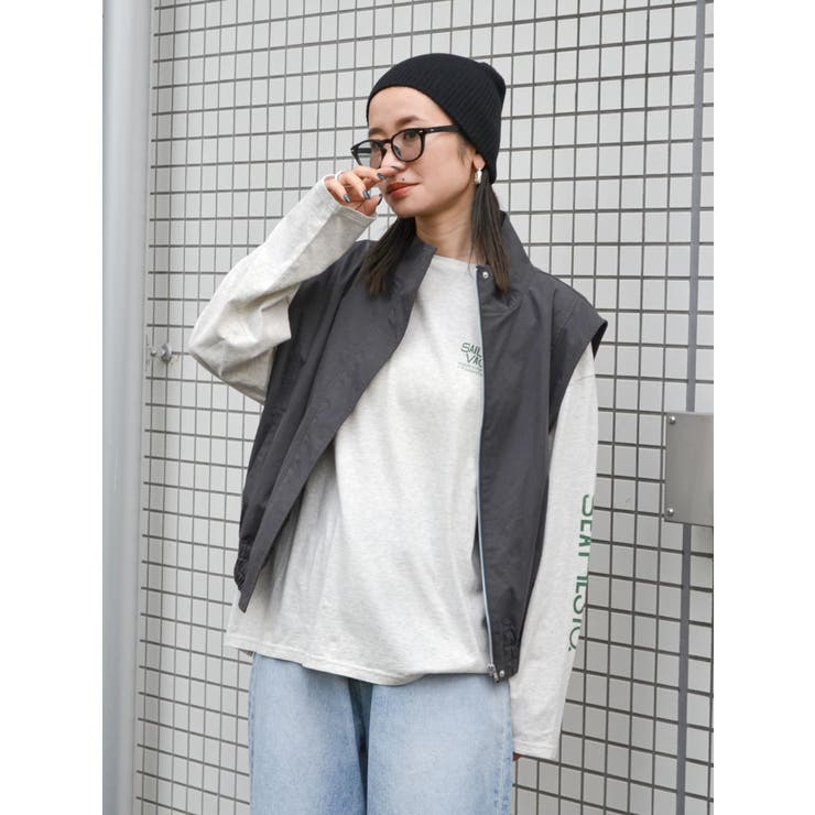 ノースリデザインルーズベスト | Ungrid | 詳細画像21 