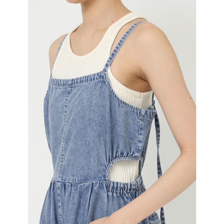 サイドオープンデニムサロペット | Ungrid | 詳細画像40 