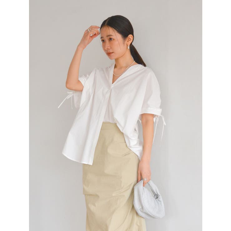 ショルダーデザインビッグシャツ | Ungrid | 詳細画像24 