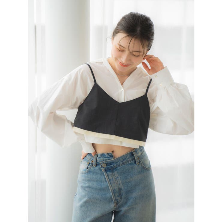 カットオフデザインビスチェ | Ungrid | 詳細画像4 