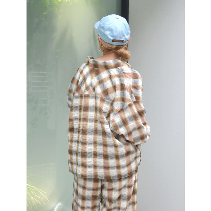 サイドスリットチェックシャツ[品番：MKSW0060654]｜Ungrid（アン