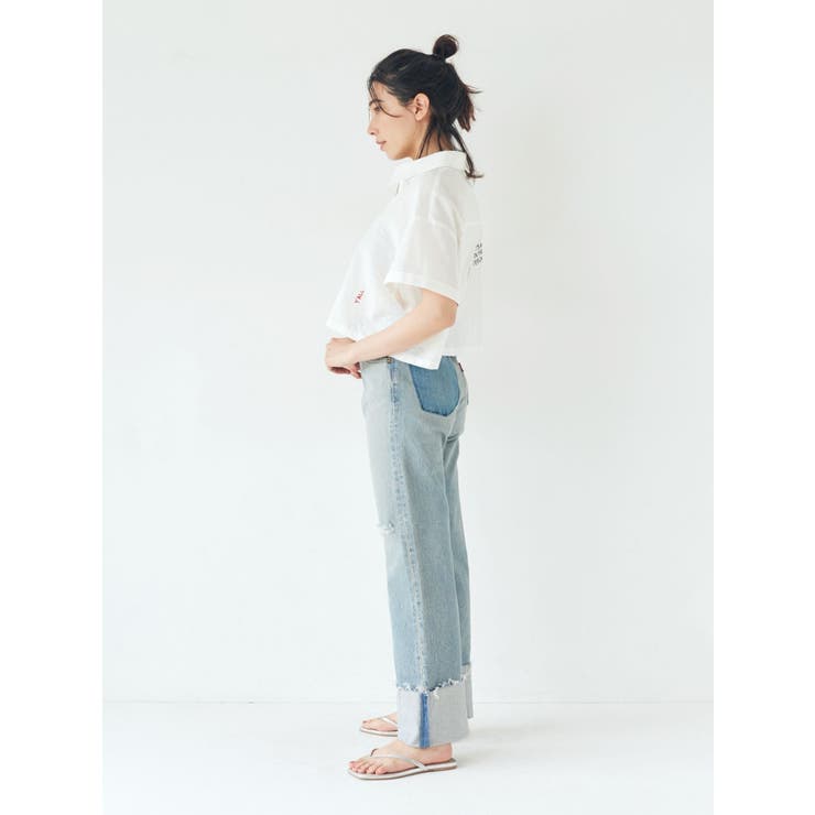 刺繍ハーフスリーブシャツ | Ungrid | 詳細画像10 